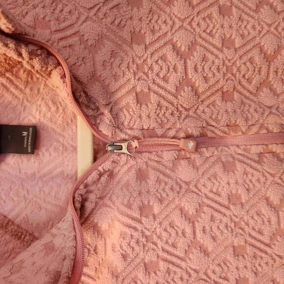 Eddie Bauer Women's Cozy Light Pink Quarter Zip Fleece Pullover - Size Medium - Picture 3 of 8